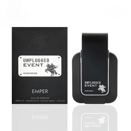 Unplugged Event Eau De Perfume For Man (80ml) Made in UAE,Brand Emper